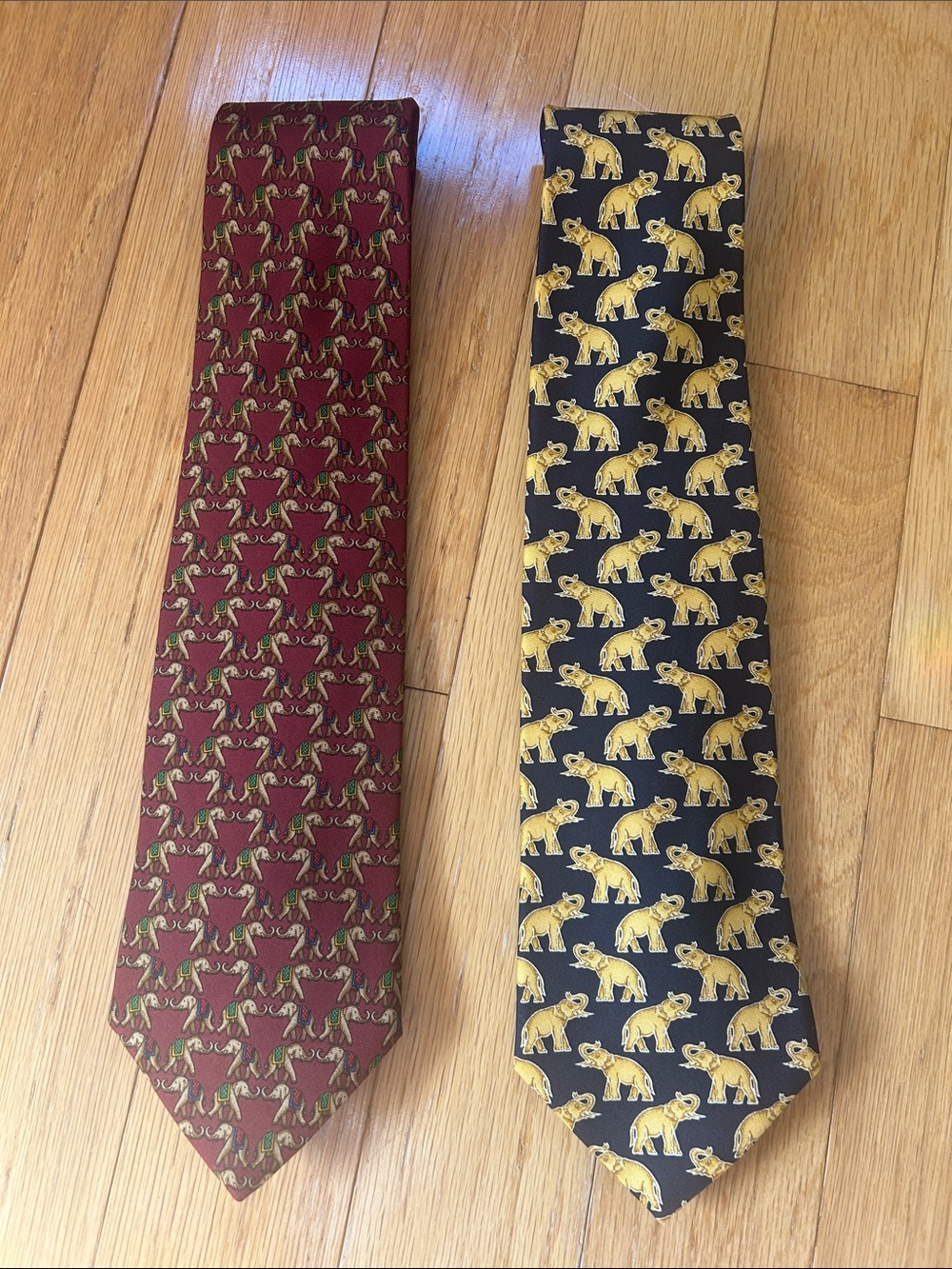 Two Brooks Brothers silk ties